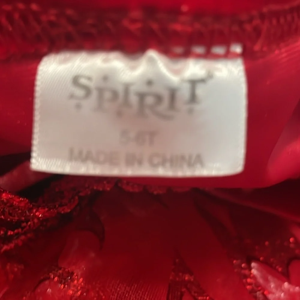 spirit girls red devil dress Halloween Costume 5-6 - Picture 7 of 8
